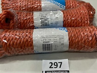 3 x geslagen polypropyleen touw 8mm 15 meter - afbeelding 1 van  3