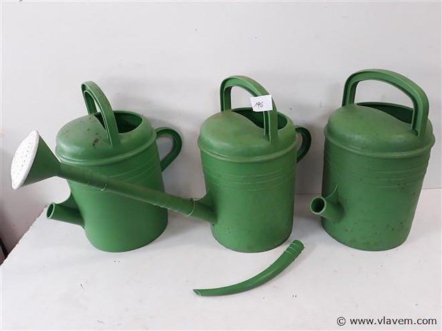 3 x gieter pvc rond 5l - afbeelding 1 van  2