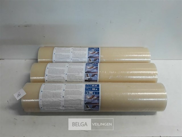 3 x glasbeschermfolie 50 cm x 100 m - afbeelding 1 van  3