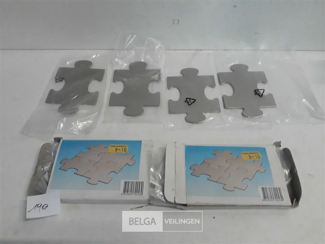 3 x glasonderzetter inox set 4 stuks - afbeelding 1 van  3