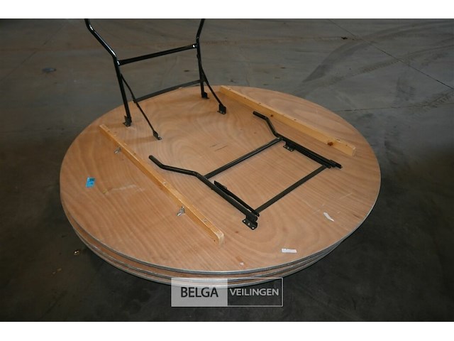 3 x grote ronde plooitafel - afbeelding 2 van  4