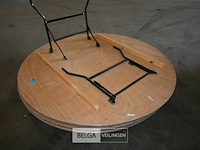 3 x grote ronde plooitafel - afbeelding 2 van  4