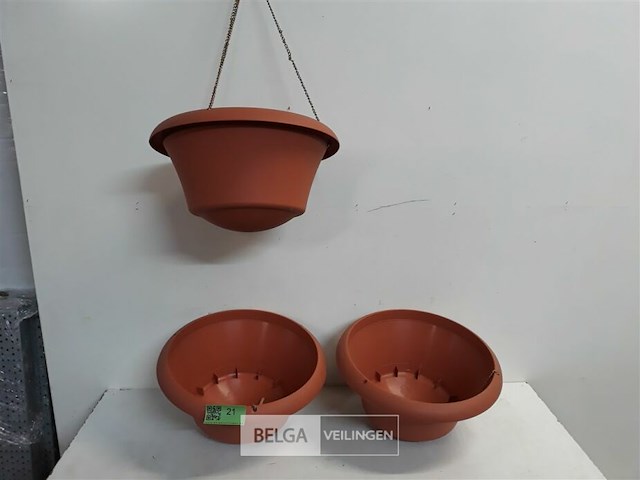 3 x hangbloempot 35 cm - afbeelding 2 van  3