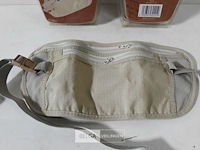 3 x heuptas met 2 vakken met rits 13x27 cm - afbeelding 3 van  3