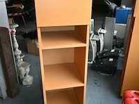 3 x houten kast op wielen - afbeelding 3 van  5