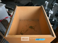 3 x houten kast op wielen - afbeelding 4 van  5