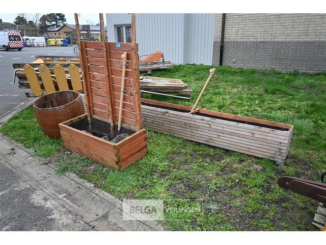 3 x houten plantenbak - afbeelding 1 van  6