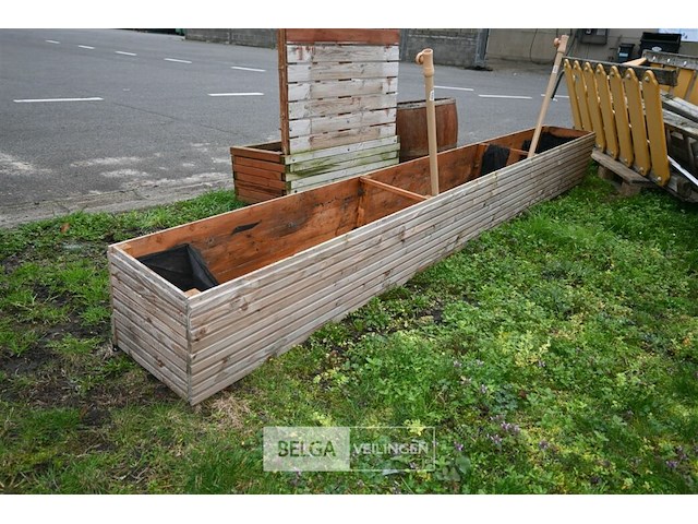 3 x houten plantenbak - afbeelding 2 van  6