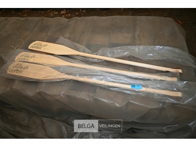 3 x houten steekpeddel - afbeelding 1 van  4