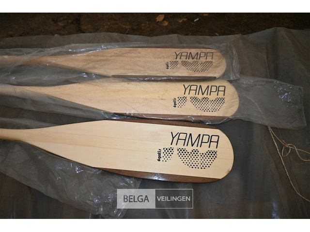 3 x houten steekpeddel - afbeelding 2 van  4