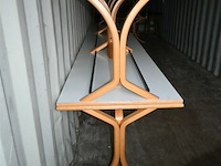 3 x houten tafel - afbeelding 3 van  6