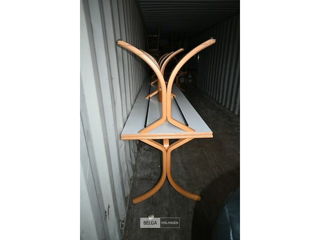 3 x houten tafel - afbeelding 2 van  6
