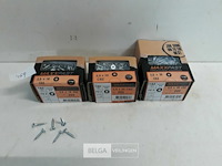 3 x houtschroeven wit verzinkt 3,5mm diverse lengte 200 stuks - afbeelding 2 van  3