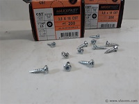 3 x houtschroeven wit verzinkt 3,5x16mm 200 stuks - afbeelding 2 van  2