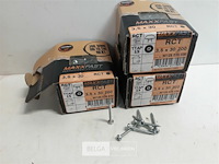 3 x houtschroeven wit verzinkt 3,5x30mm 200 stuks - afbeelding 1 van  3