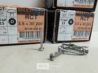 3 x houtschroeven wit verzinkt 3,5x30mm 200 stuks - afbeelding 3 van  3