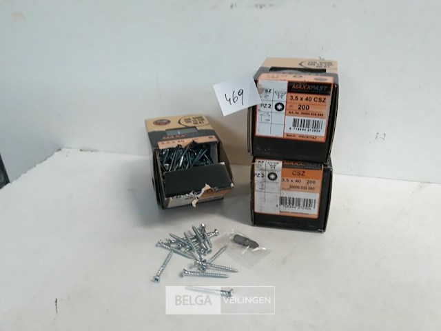3 x houtschroeven wit verzinkt 3,5x40mm 200 stuks - afbeelding 2 van  3