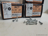 3 x houtschroeven wit verzinkt 3x20mm 200 stuks - afbeelding 2 van  2