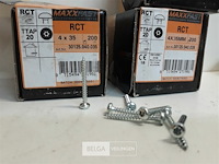 3 x houtschroeven wit verzinkt 4x35mm 200 stuks - afbeelding 3 van  3