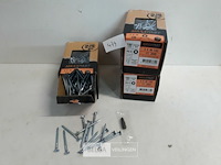 3 x houtschroeven wit verzinkt 4x50mm 200 stuks - afbeelding 2 van  3