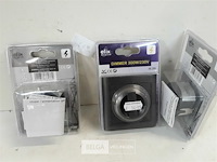 3 x inbouwdimmer zwart met afdekplaat - afbeelding 3 van  3