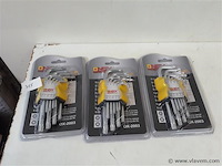 3 x inbussleutels in set torx - afbeelding 1 van  2