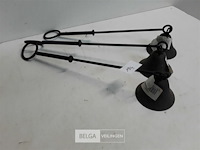 3 x kaarsendover metaal 30 cm - afbeelding 1 van  3