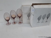 3 x kaarsenhouder glas 3 stuks - afbeelding 1 van  2