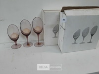 3 x kaarsenhouder glas 3 stuks - afbeelding 1 van  3