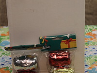 3 x karton inpaklinten diverse kleuren - afbeelding 1 van  2