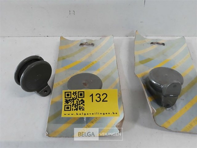 3 x katrol 40 mm opschroefbaar - afbeelding 2 van  3