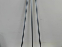 3 x keerborstel zachte pvc haren met steel - afbeelding 2 van  3