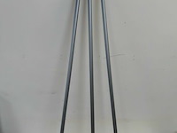 3 x keerborstel zachte pvc haren met steel - afbeelding 1 van  3