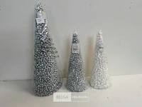 3 x kegel piepschuim bollen 2 x 33 cm + 1 x 48 cm - afbeelding 2 van  3