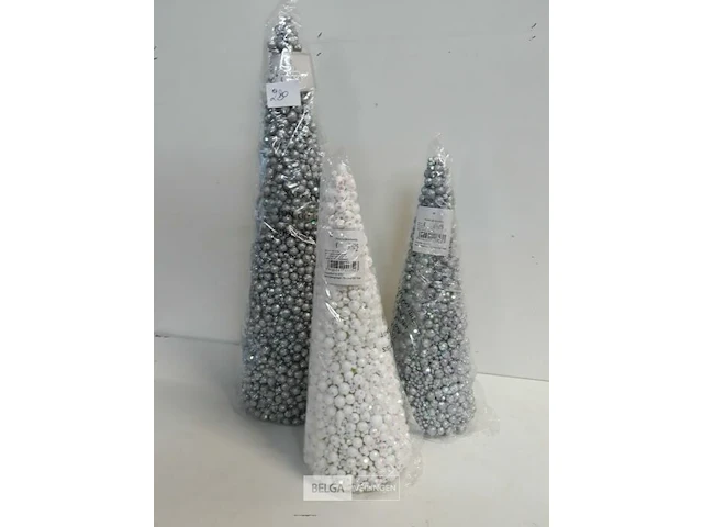 3 x kegel piepschuim bollen 2 x 33 cm + 1 x 48 cm - afbeelding 3 van  3