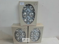 3 x kerstballen glas 6 stuks perle - afbeelding 1 van  3