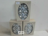 3 x kerstballen glas 6 stuks perle - afbeelding 2 van  3