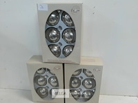 3 x kerstballen glas 6 stuks zilver - afbeelding 1 van  3