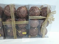 3 x kerstballen sisal 6 stuks bruin - afbeelding 3 van  3