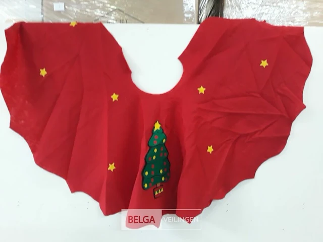 3 x kleed voor voet kerstboom rood - afbeelding 3 van  3