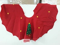 3 x kleed voor voet kerstboom rood - afbeelding 3 van  3