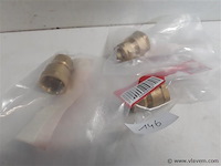 3 x knelkoppeling recht koper 12 mm ½ f - afbeelding 2 van  2