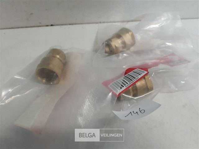 3 x knelkoppeling recht koper 12 mm ½ f - afbeelding 3 van  3