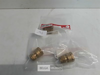 3 x knelkoppeling recht koper 12 mm ½ f - afbeelding 1 van  3