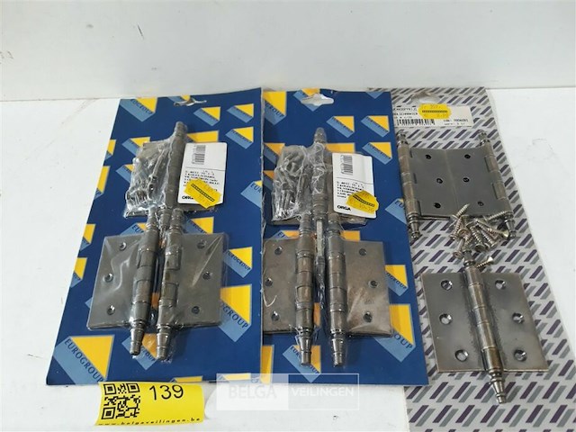3 x kogelscharnier 3 stuks 80x75mm - afbeelding 1 van  3