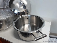 3 x kookpotten inox 18/8 22-24-26 cm - afbeelding 2 van  2