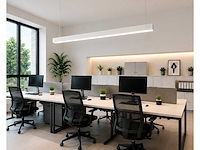 3 x led lineaire hanglamp 40w – 3cct instelbaar - wit – innova3-40 3cct - afbeelding 1 van  5