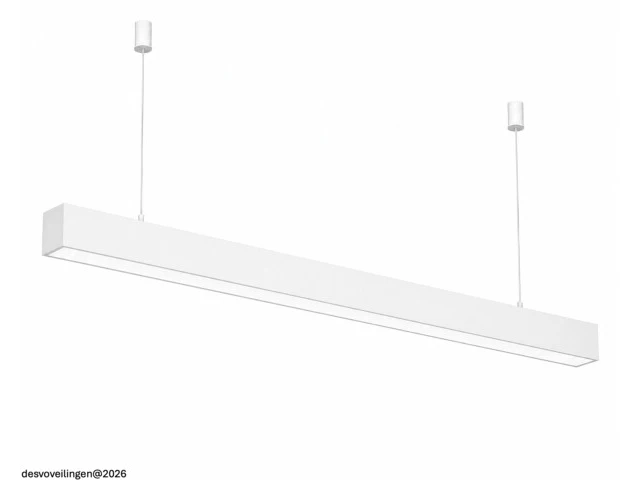 3 x led lineaire hanglamp 40w – 3cct instelbaar - wit – innova3-40 3cct - afbeelding 3 van  6