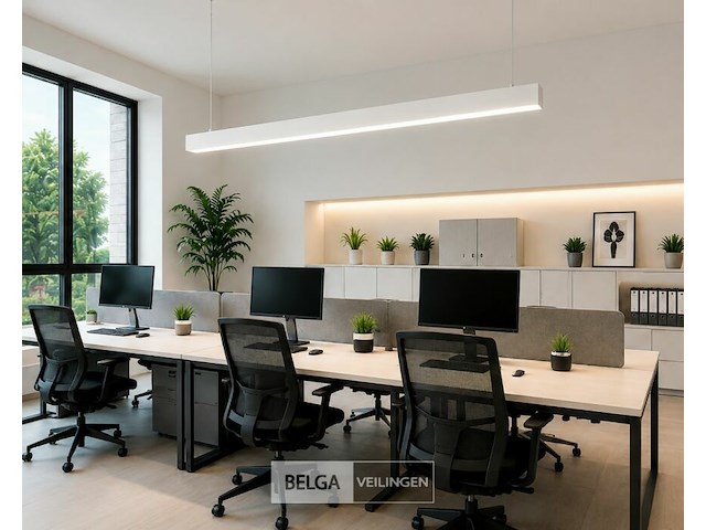 3 x led lineaire hanglamp 40w – 3cct instelbaar - wit – innova3-40 3cct - afbeelding 2 van  6