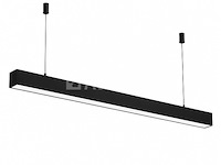 3 x led lineaire hanglamp 40w – 3cct instelbaar - zwart – innova3-40 3cct